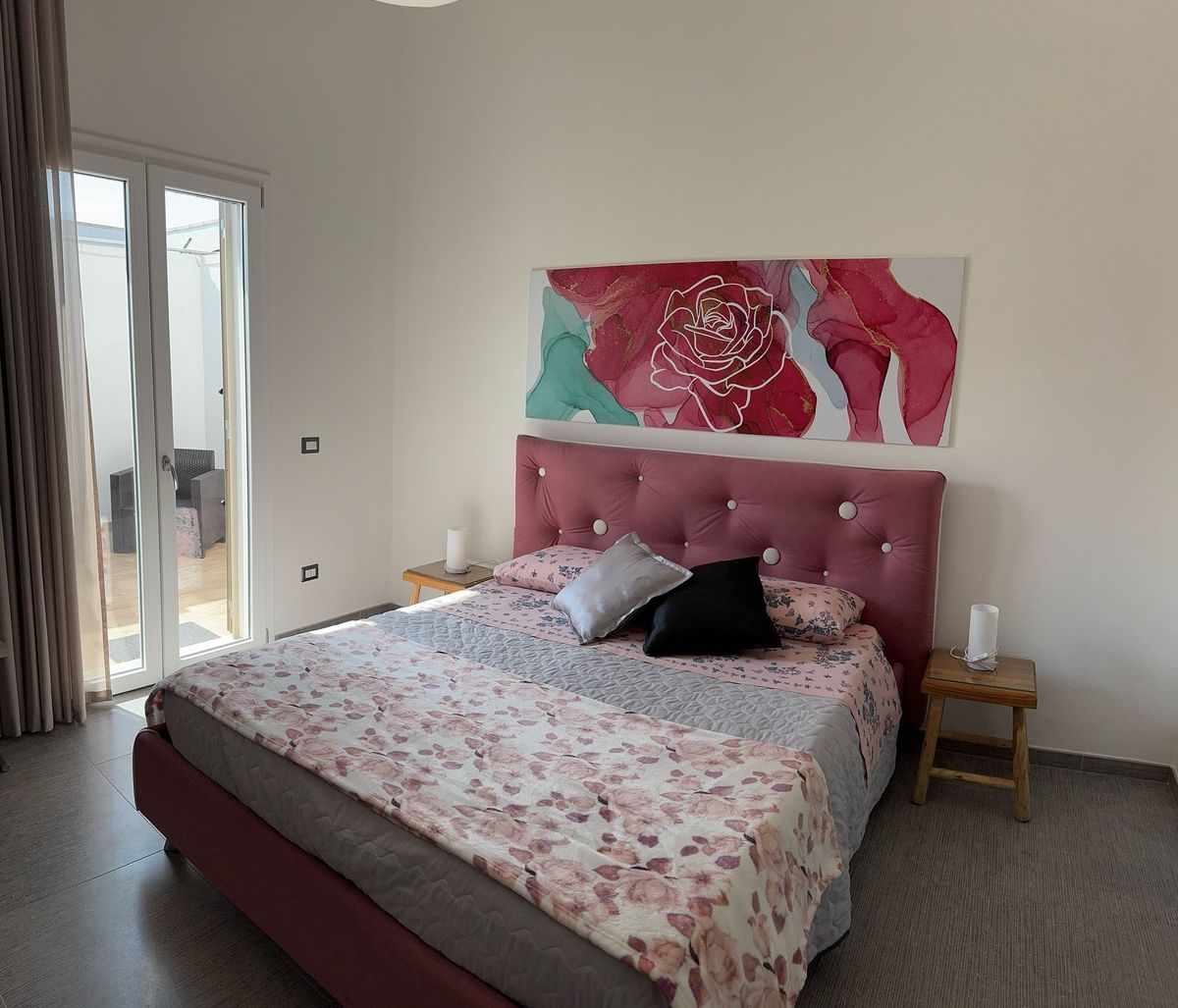 Camera Rosa — terrazza con zona relax